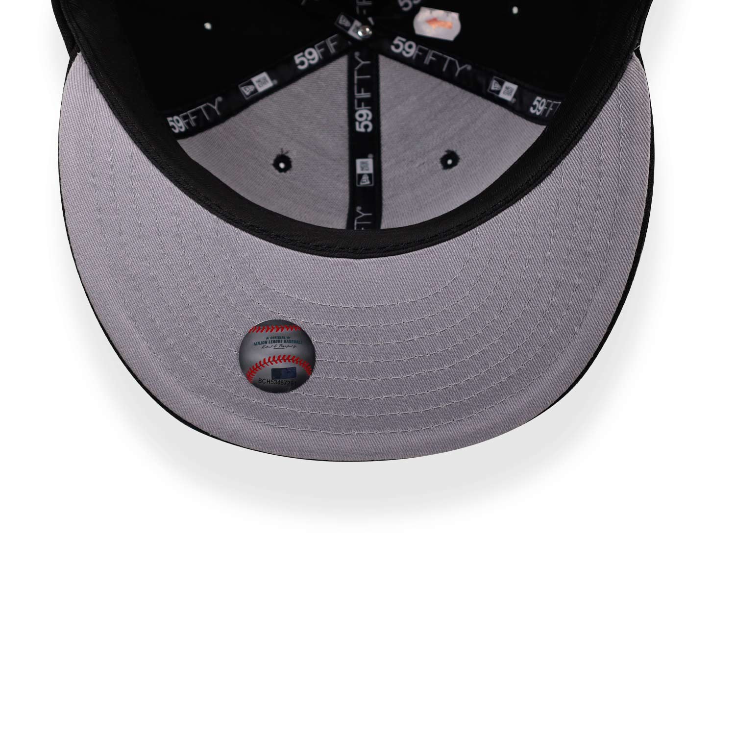 Gorra New Era 59 Fifty MLB Dodgers Negro Sobre Negro Cerrado