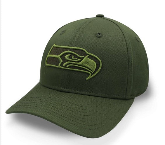Gorra NEW ERA 9FORTY NFL Seahawks Military Verde Rifle Unitalla