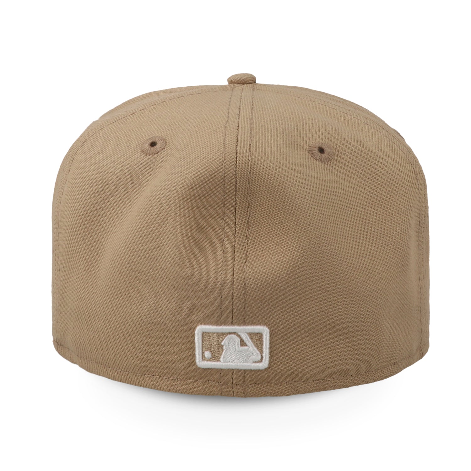 Gorra New Era 59 Fifty MLB Dodgers Camel Blanco Cerrado