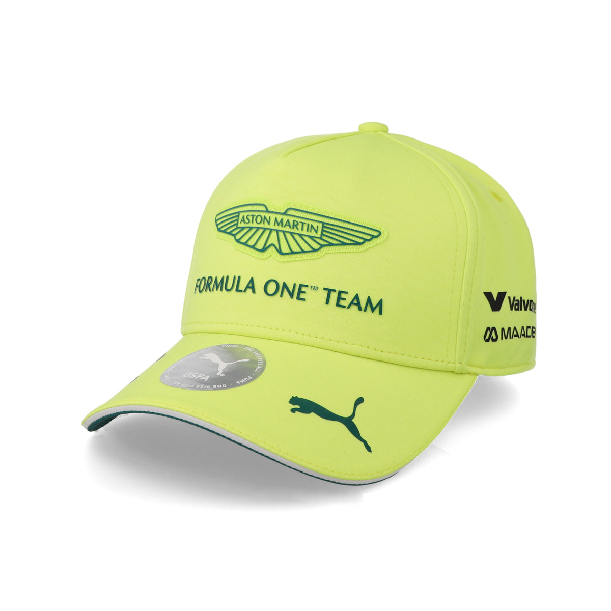 Gorra Fórmula 1 Aston Martin RP Alonso Verde Limón Shimmer Unitalla