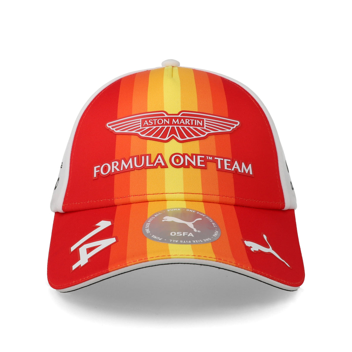 GORRA STICHD AMF1 ALONSO PUMA WHITE UNITALLA