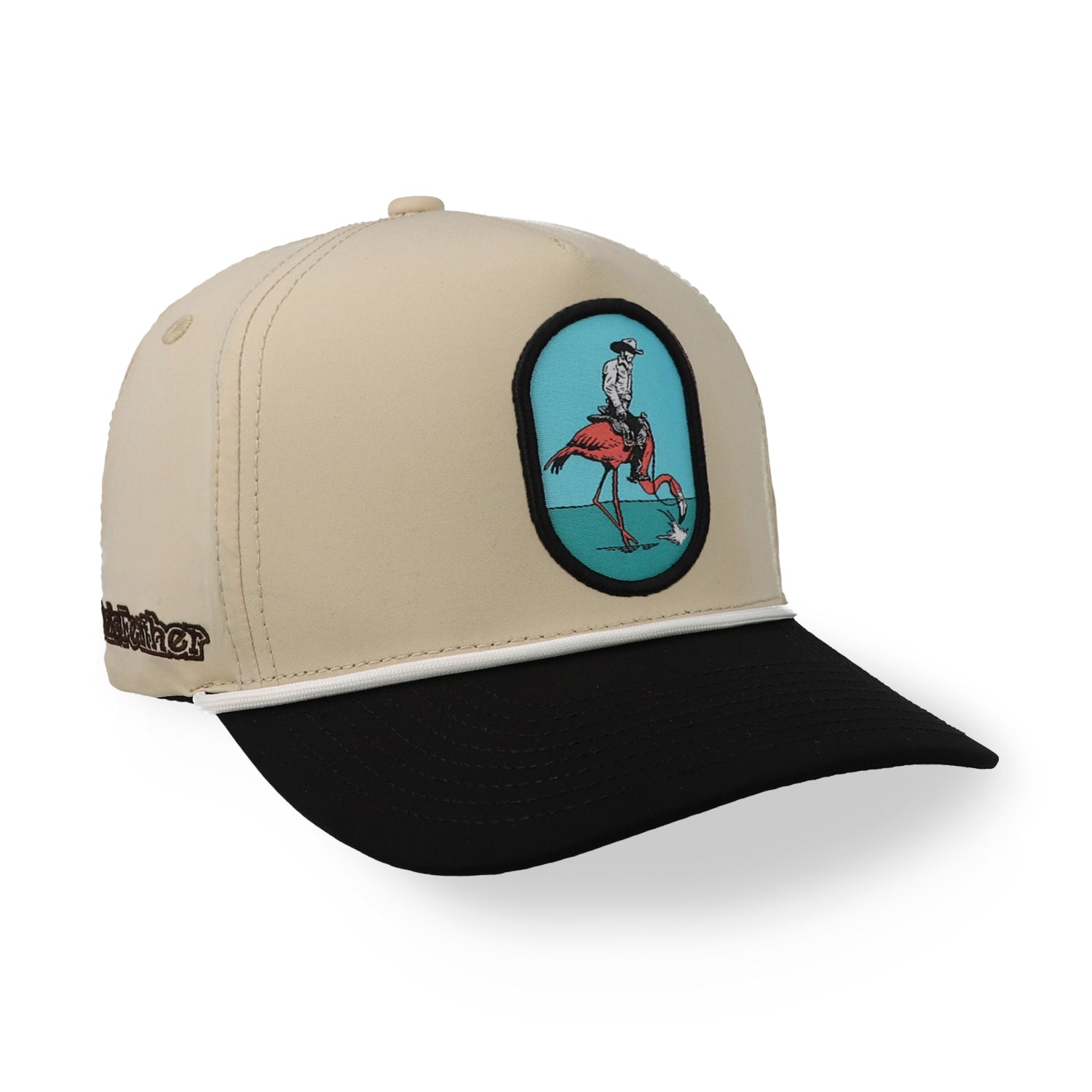 GORRA OAK FEATHER FLAMENCO BEIGHE/BLACK UNITALLA