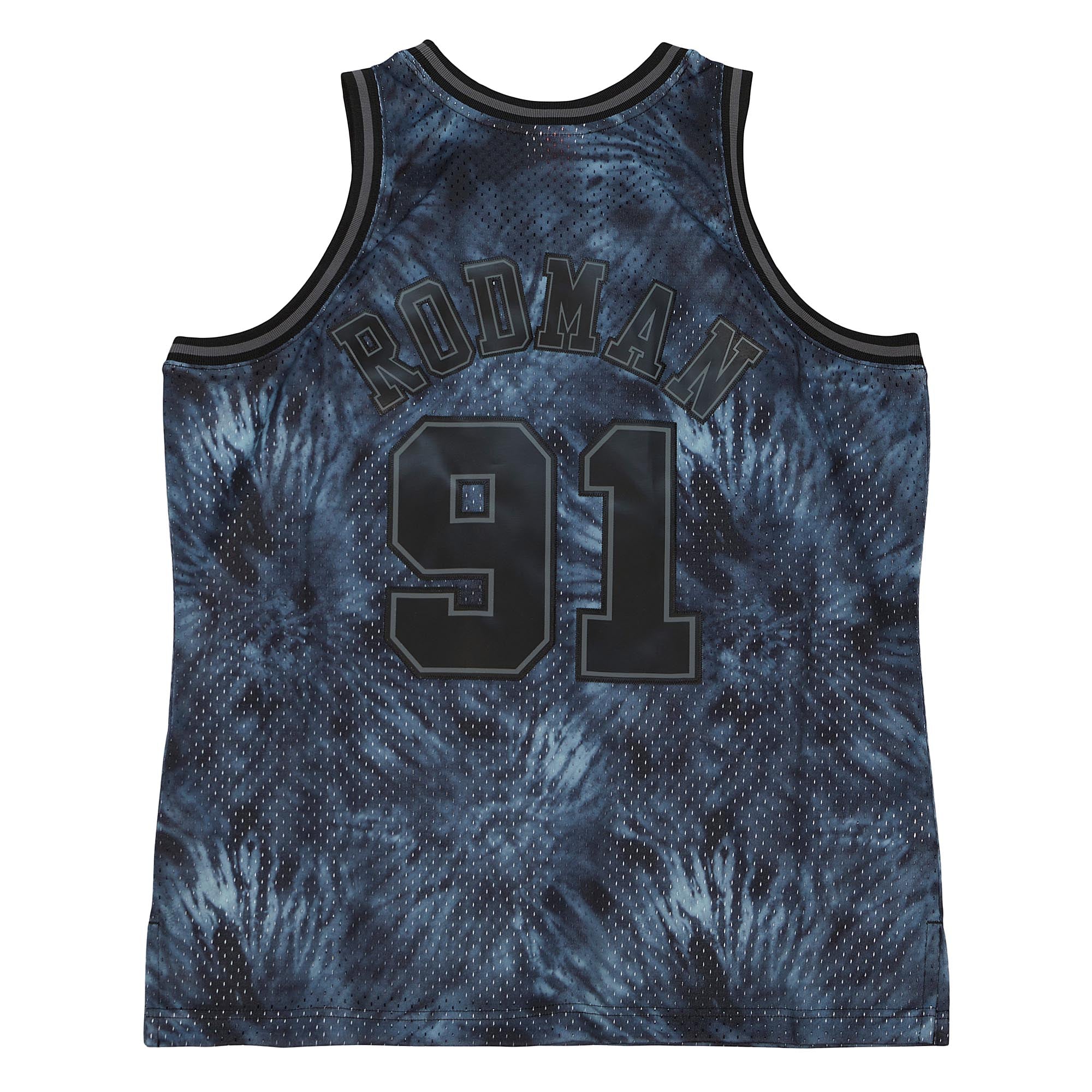 NBA Black Tie Dye Swingman Jersey Bulls 1995 Dennis Rodman