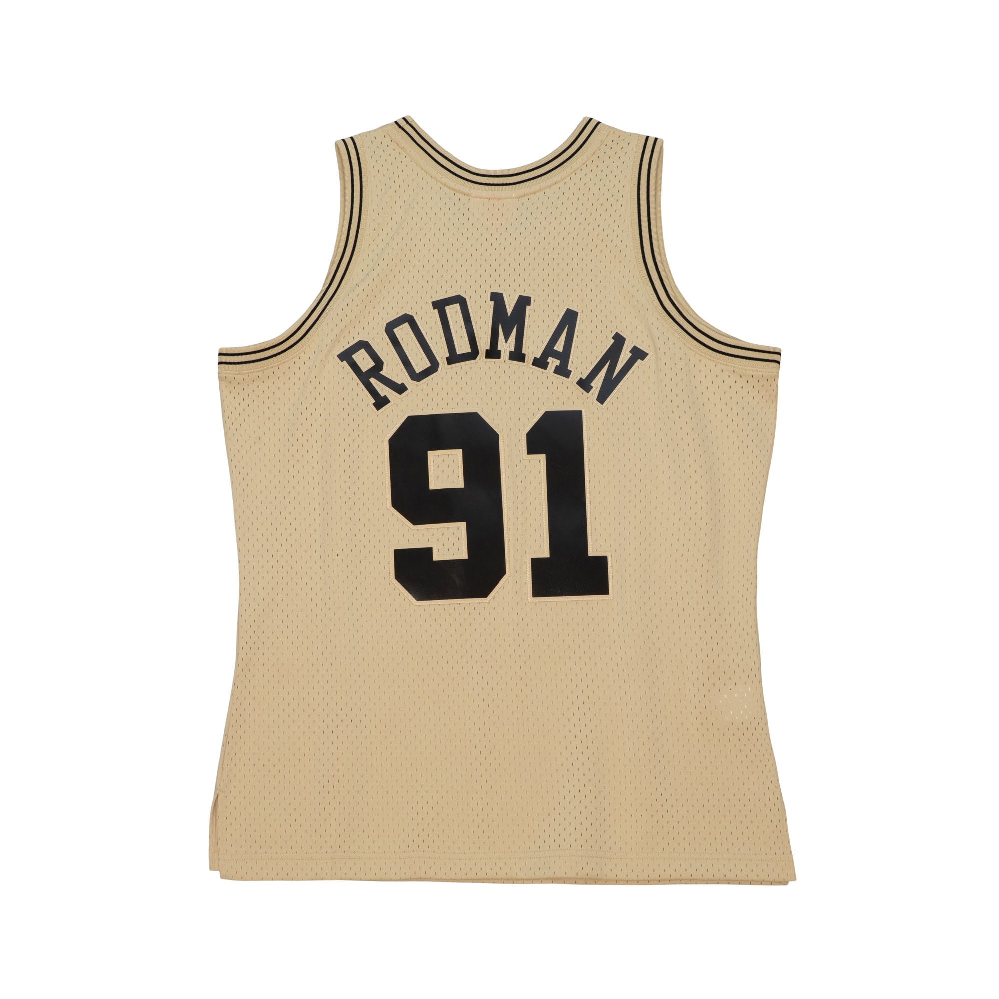 NBA Khaki Black Swingman Jersey Bulls 1997 Dennis Rodman