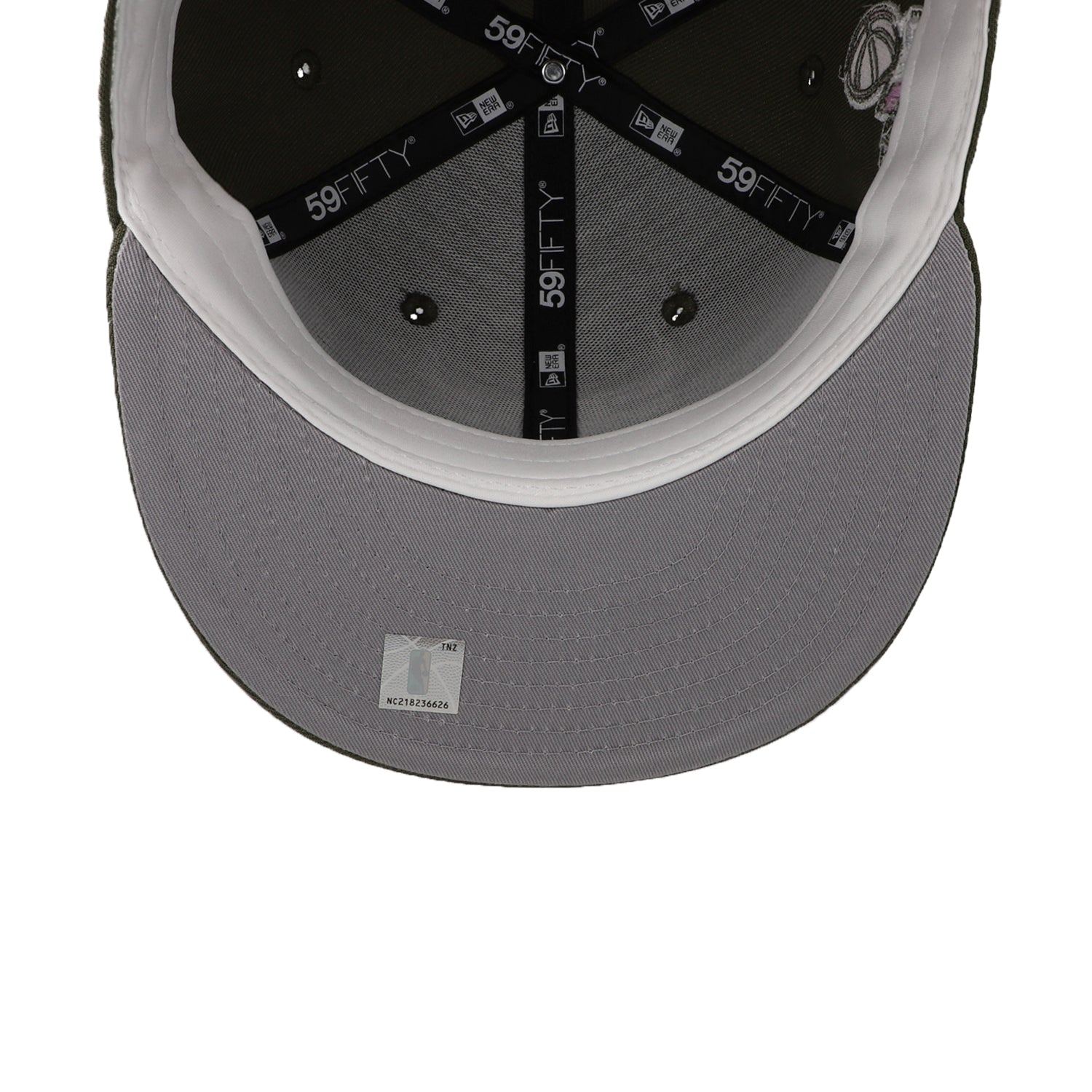 Gorra New Era 59Fifty NBA Bulls Lavender Field Verde Cerrada