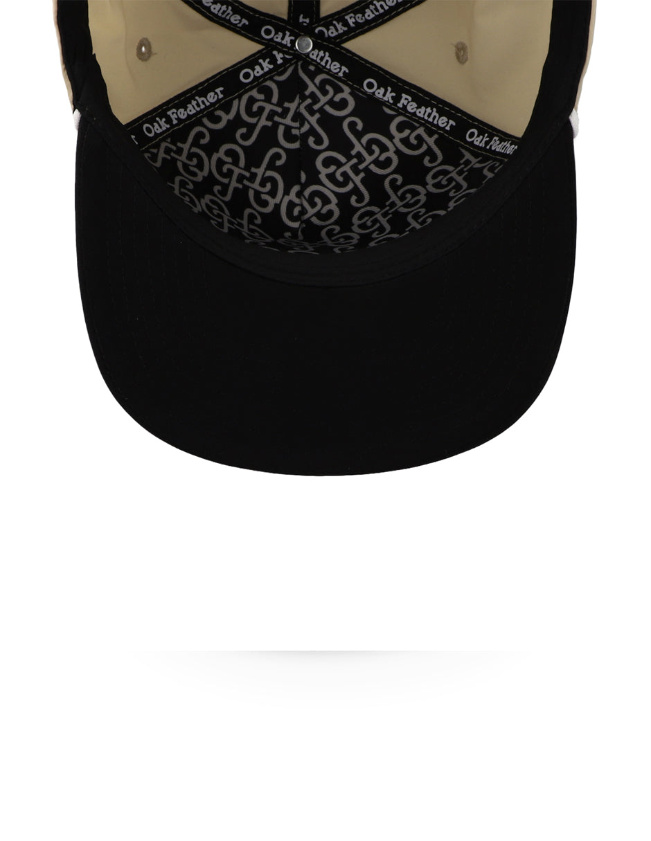 GORRA OAK FEATHER FLAMENCO BEIGHE/BLACK UNITALLA