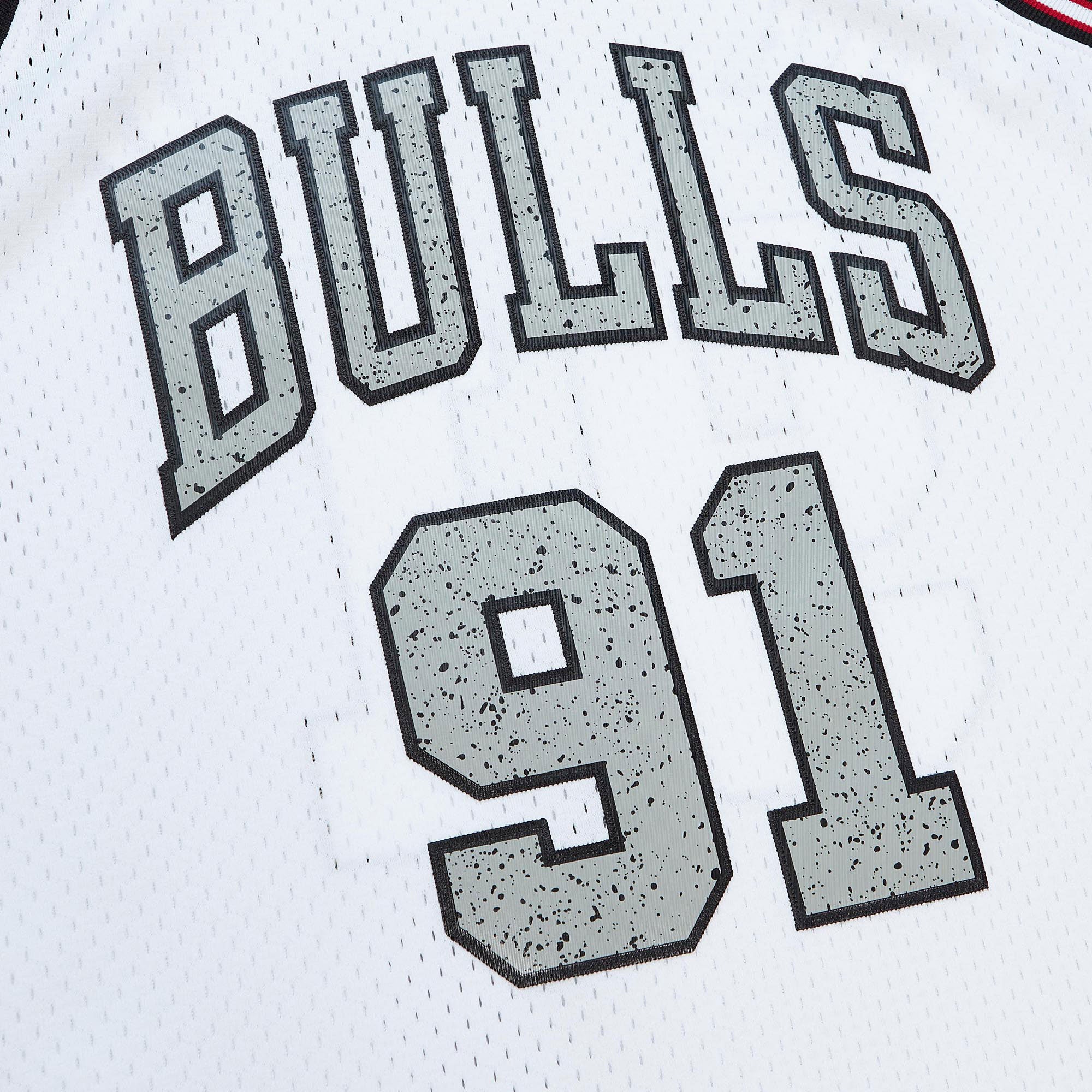 Jersey M&N NBA Cracked Cement Swingman Bulls 1997 Dennis Rodman